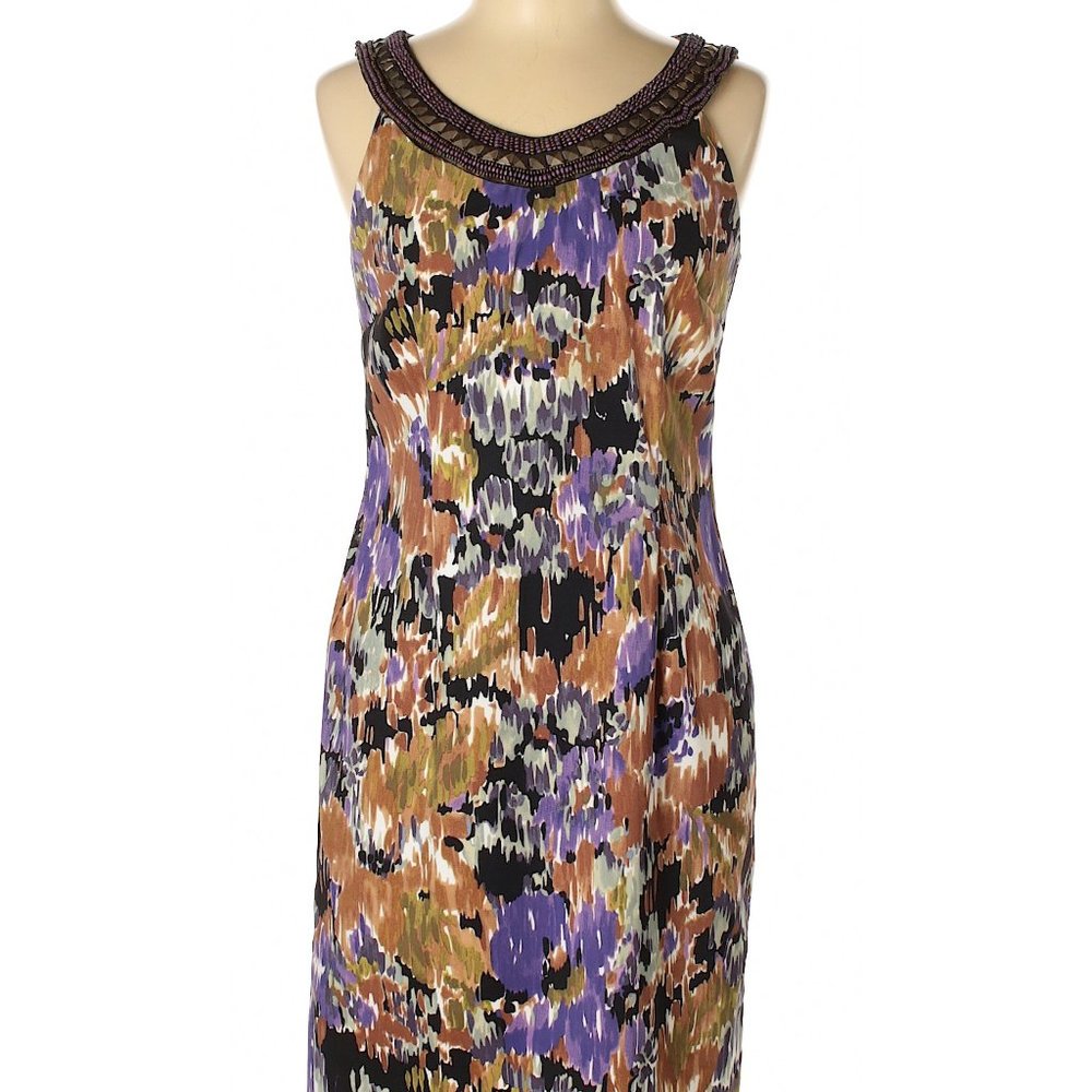 Connected Dress Beaded Neckline Sheath